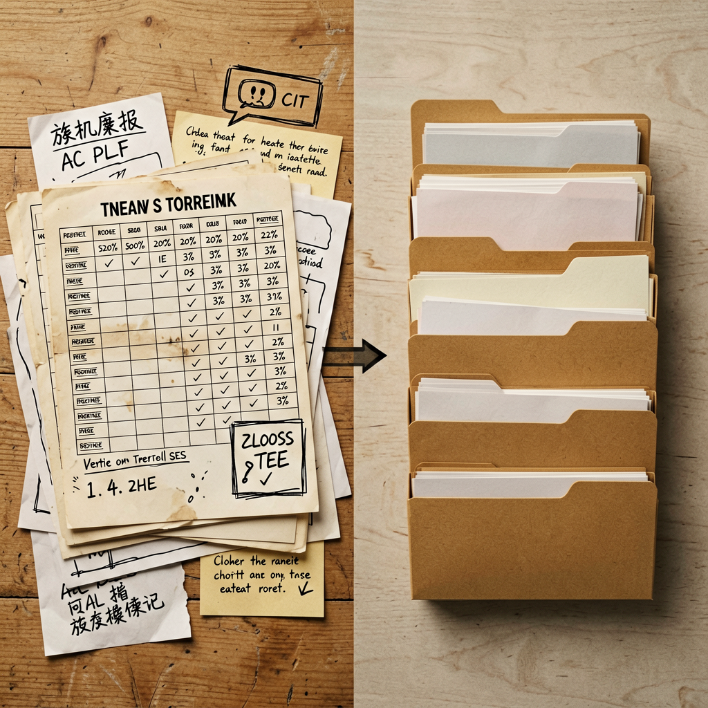 Early Cricket OS generation. The AI-dashboard framing made it loud, with garbled text and unreadable panels.